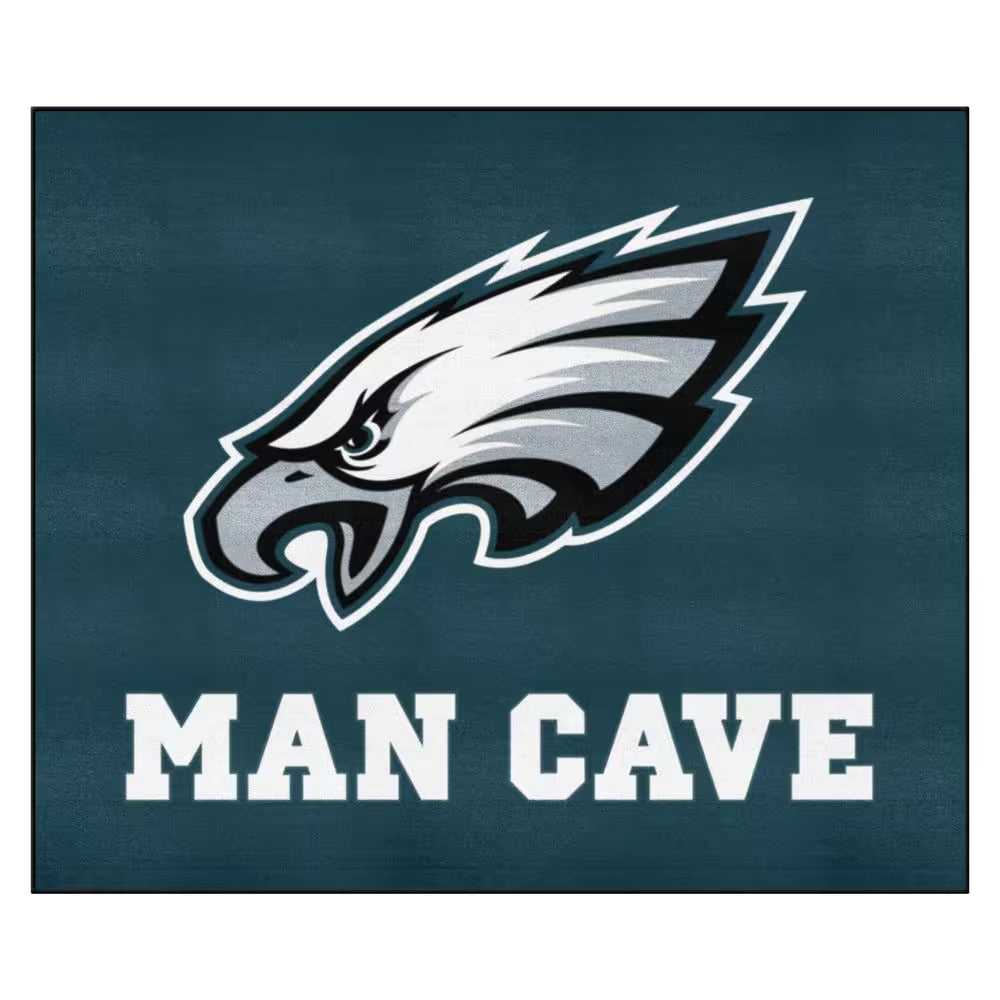 Philadelphia Eagles Green Man Cave 5 Ft. X 6 Ft. Area Rug