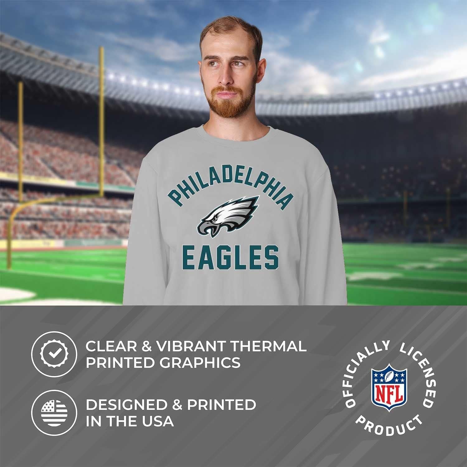 NFL Adult Gameday Football Crewneck Sweatshirt - Cotton Blend - Stay Warm, Comfortable & Stylish on Game Day