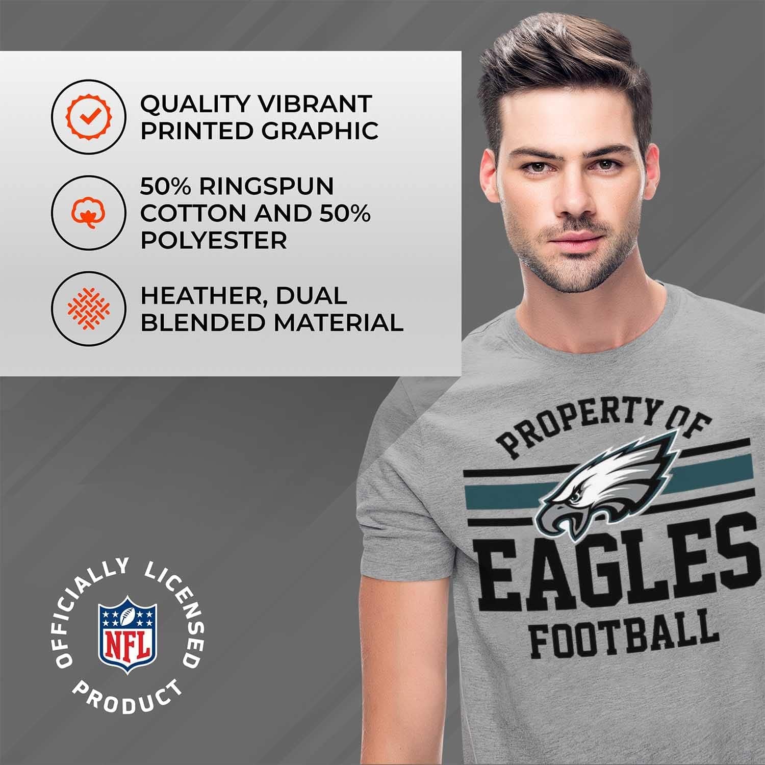 NFL Adult Property of T-Shirt - Cotton & Polyester - Show Your Team Pride with Ultimate Comfort and Quality