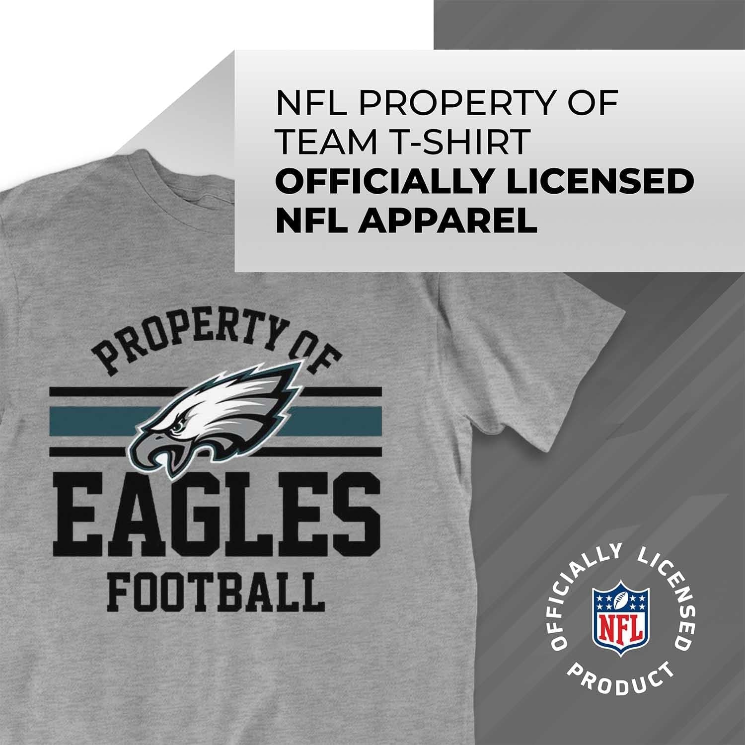 NFL Adult Property of T-Shirt - Cotton & Polyester - Show Your Team Pride with Ultimate Comfort and Quality