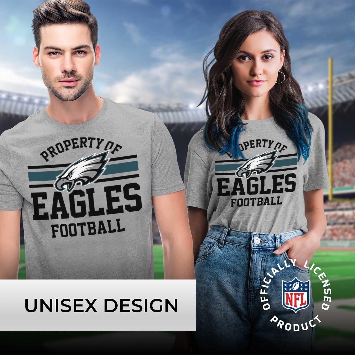 NFL Adult Property of T-Shirt - Cotton & Polyester - Show Your Team Pride with Ultimate Comfort and Quality