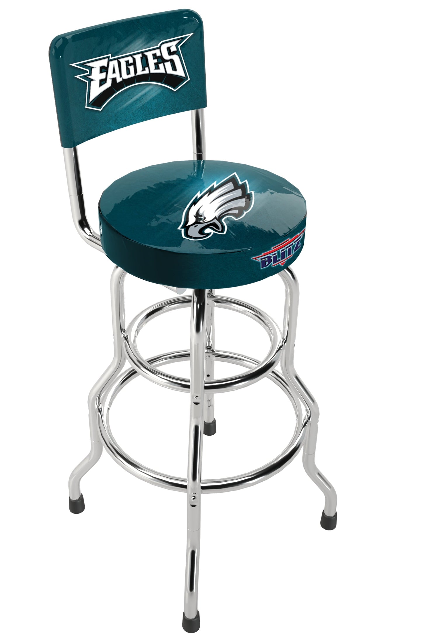 Philadelphia Eagles NFL Blitz High Back Adjustable Swivel Stool,