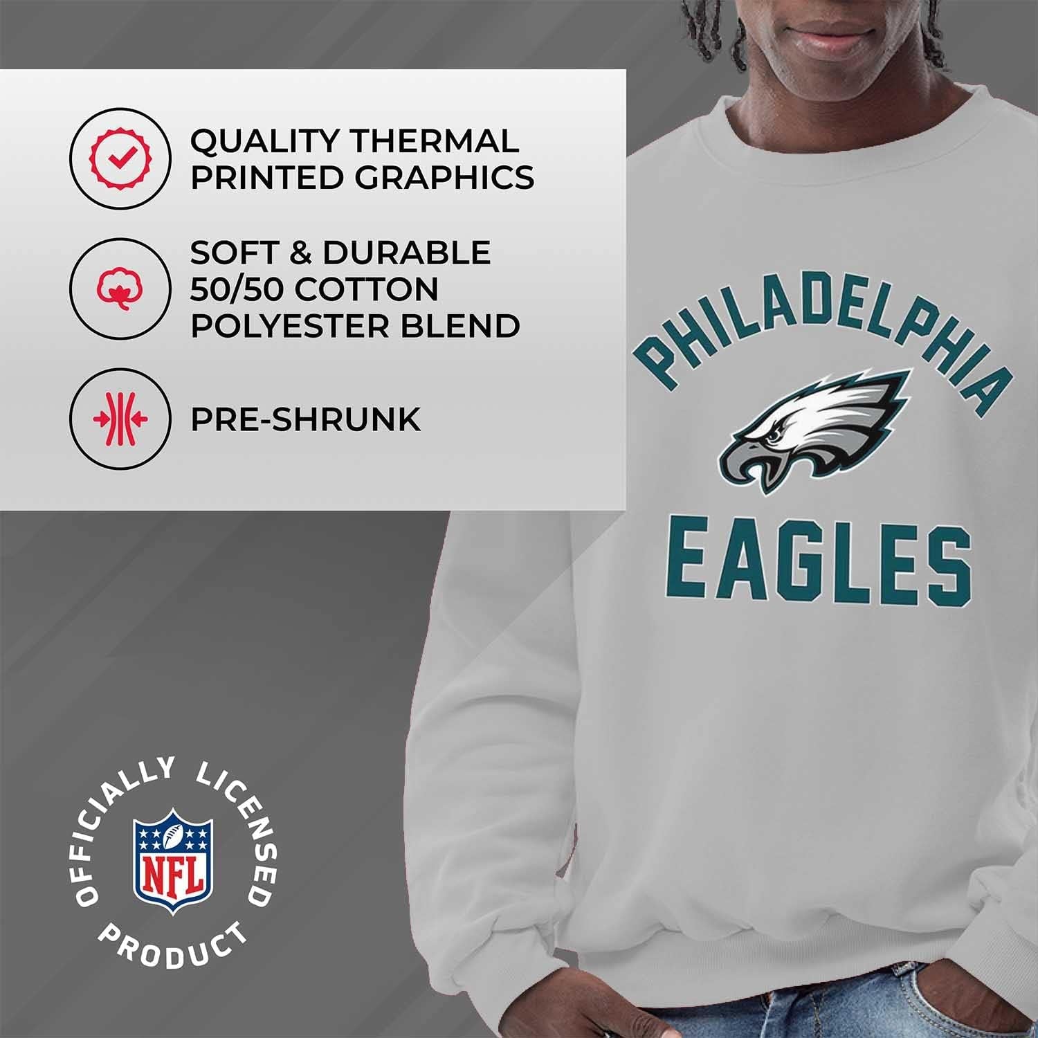 NFL Adult Gameday Football Crewneck Sweatshirt - Cotton Blend - Stay Warm, Comfortable & Stylish on Game Day
